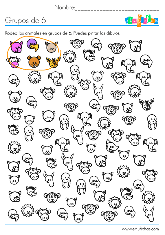 Resultado de imagen para agrupar y contar dibujos