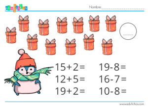 matematicas navidad infantil