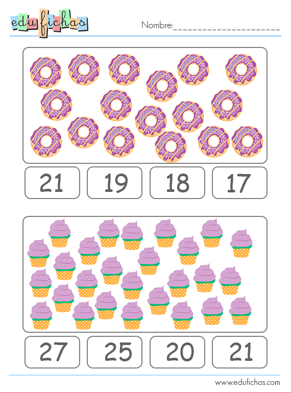 Aprender Preescolar Colecciones De Objetos Del 1 Al 20 10 Actividades