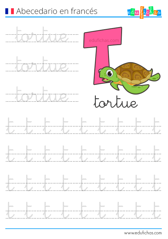 Abecedario en Francés + Cuaderno de Actividades en PDF Gratis