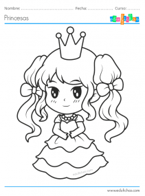 dibujos de princesas kawaii