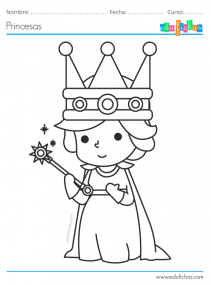 dibujos para colorear de princesas