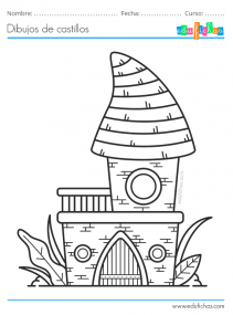dibujos para pintar de castillos