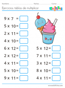 multiplicar ejercicios