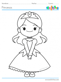 princesas colorear