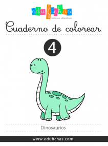 cuaderno de dinosaurios para colorear