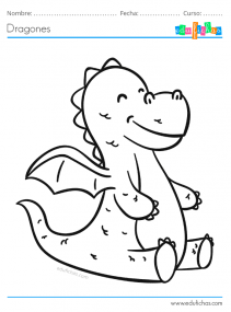 dibujo de un dragón bebé