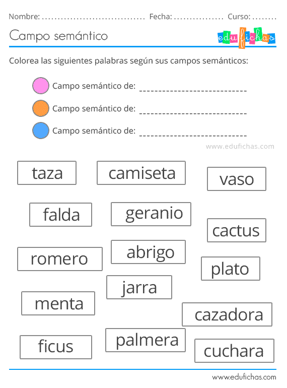 Actividades De Campo Sem ntico Para Primaria Y Preescolar PDF Gratis Actividades De Campo Sem ntico Para Primaria Y Preescolar PDF Gratis