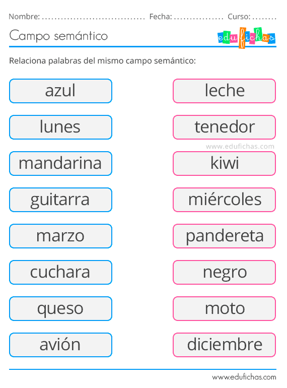 Actividades De Campo Sem ntico Para Primaria Y Preescolar PDF Gratis Actividades De Campo Sem ntico Para Primaria Y Preescolar PDF Gratis
