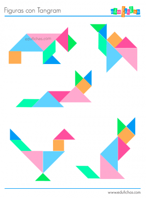 Tangram para Imprimir | Figuras de Tangram para Niños