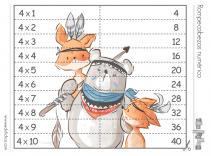 rompecabezas tablas de multiplicar
