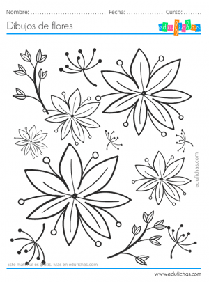 dibujos de flores para decorar