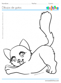 dibujos de gatos tiernos