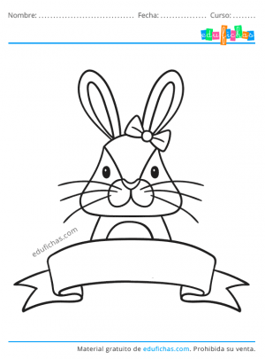 dibujo de un conejo para imprimir