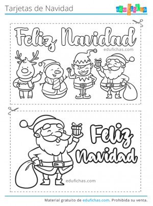 Medalla Mencionar Anoi Tarjetas de Navidad. Imprimir Postales de Navidad para Niños.