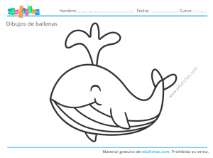 Dibujos de Ballenas para Colorear【PDF】