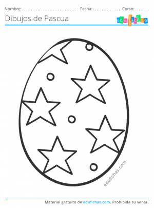 huevo de Pascua para pintar
