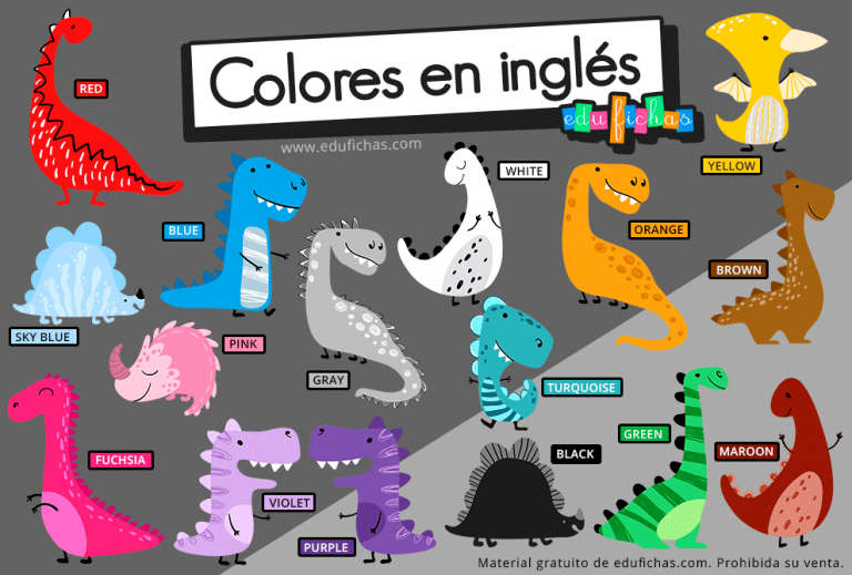 Colores en Inglés. Vocabulario + Ejercicios para Niños Gratis【PDF】