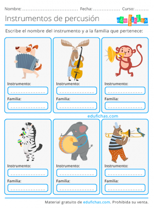 actividades de instrumentos musicales para niños