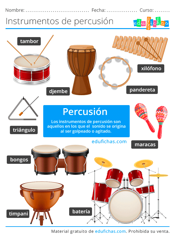 instrumentos de percusion