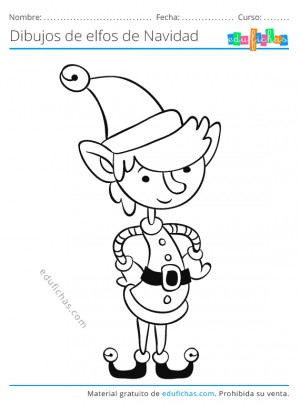 Dibujos de Elfos navideños