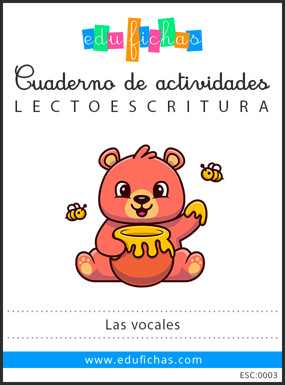 Fichas de las Vocales para Niños - Descargar PDF de Escritura GRATIS