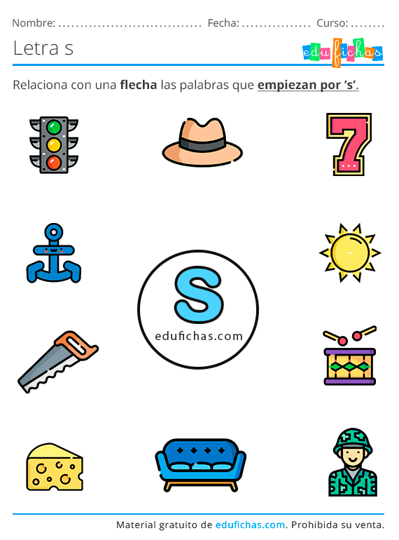 Aprender la letra S Fichas de Letras Consonantes para Imprimir (PDF) Aprender la letra S Fichas de Letras Consonantes para Imprimir (PDF)