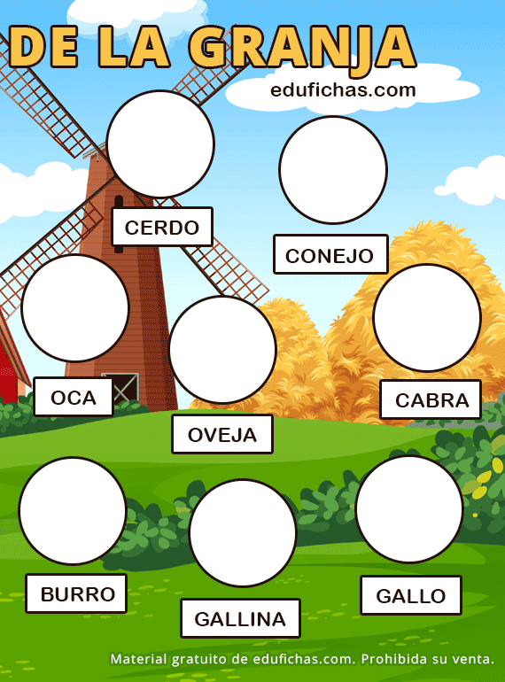 animales de la granja lapbook