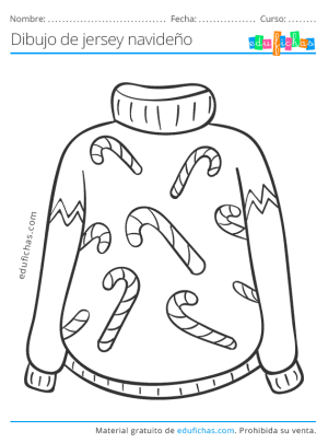 dibujos colorear ugly sweater
