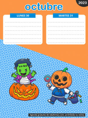 agenda escolar para imprimir gratis 23 24