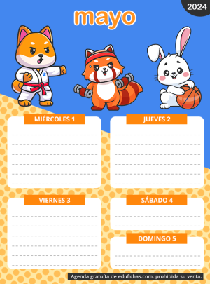 agenda gratis curso 2023 2024