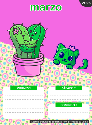 agenda gratis para imprimir curso 23 24