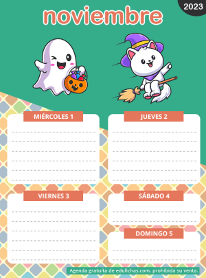 agenda gratis para imprimir curso 23 24
