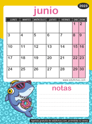 calendario junio 2024