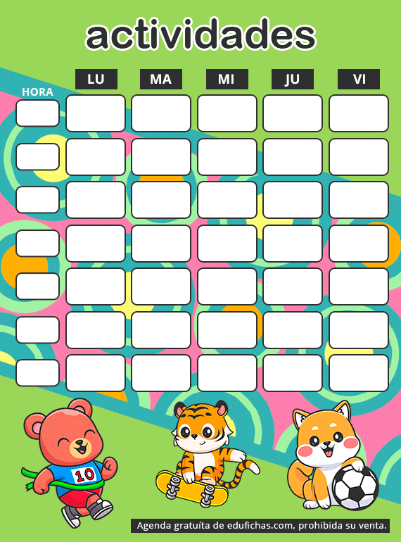 horario actividades agenda 23 24